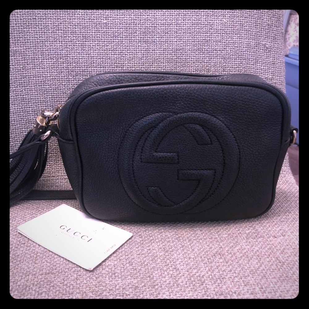 Authentic Gucci Soho Disco black crossbody